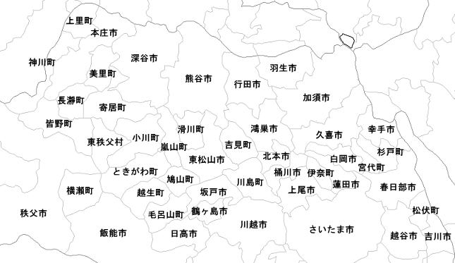 ご不用品・家電回収　出張エリア / 埼玉県の北部へ伺います。